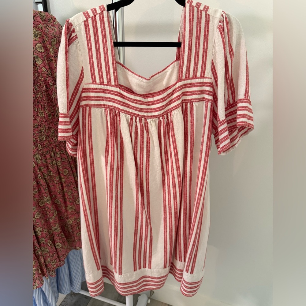 Old Navy Red and White Striped Dress